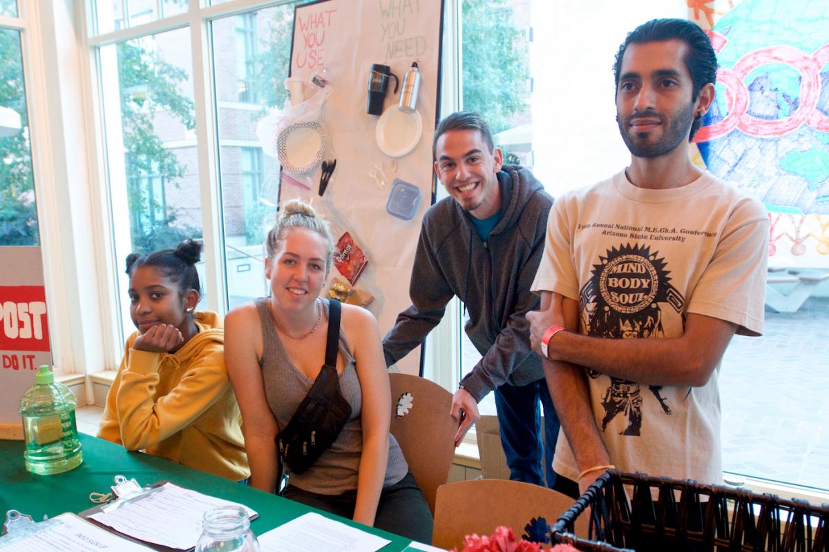 Eco Leaders Club members tabling